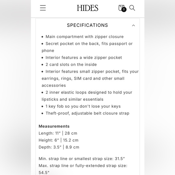 NWT HIDES Nexus Handcrafted Woven Leather Crossbody Belt Bag Fanny Pack Cognac - Picture 13 of 16